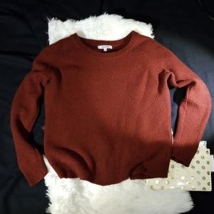 Madewell, tulip split back, crewneck sweater